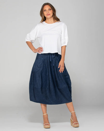 Boom Shankar - Guru Skirt - Dark Denim - AS-WLS01