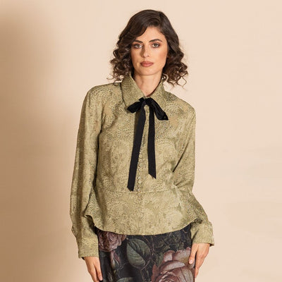 Megan Salmon - Gustav Camisole Shirt - Olive - M6741