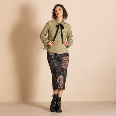 Megan Salmon - Gustav Camisole Shirt - Olive - M6741