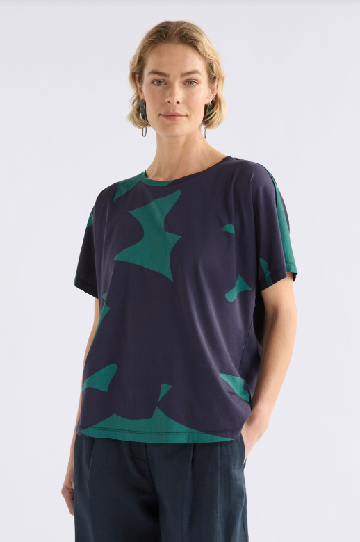 Elk - Haki Short Sleeve T Shirt - Teal Tera - A1555MS25