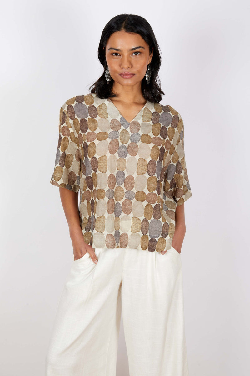 JJ Sisters - Top - Swiss Cotton - Earthly Circles