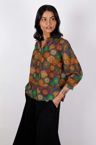 JJ Sisters - Top - Swiss Cotton - Floral Pattern