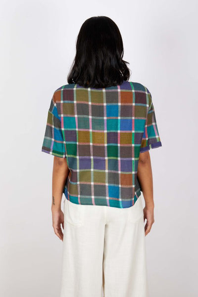 JJ Sisters - Harper Top - Colourful Check