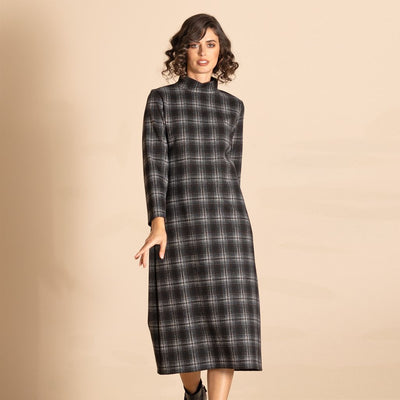 Megan Salmon - Huntsman Hi Crew Dress - Black - MSW26-M8721