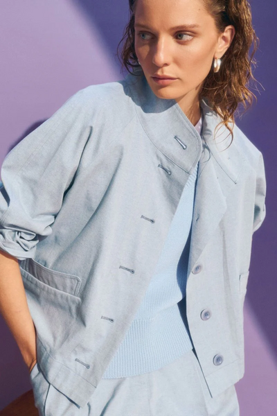 Elk - Hanning Jacket - Light Wash - A1437FW26