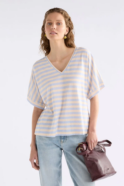Elk - Seter Tee - Pearl Blue/Natural - A1443EW26