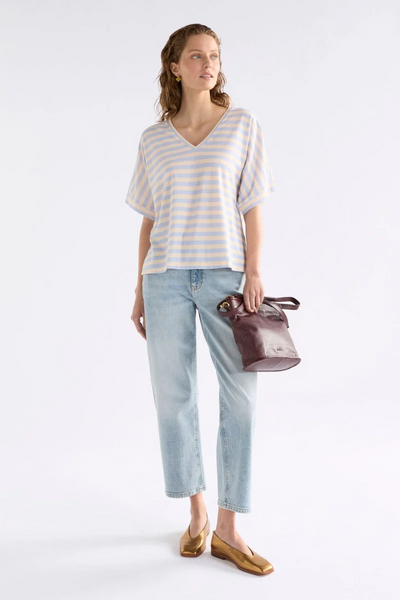 Elk - Seter Tee - Pearl Blue/Natural - A1443EW26