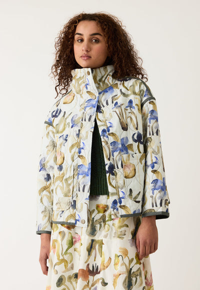 Nancybird - Suri Jacket - Blue Watercolour - W26A37BW