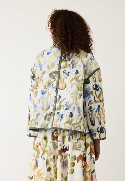 Nancybird - Suri Jacket - Blue Watercolour - W26A37BW
