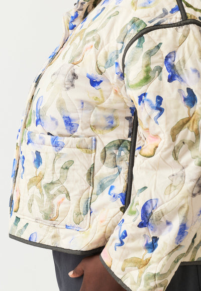Nancybird - Suri Jacket - Blue Watercolour - W26A37BW