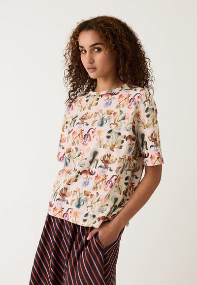 Nancybird- Grace Tee - Warm Watercolour - W26-A17WW