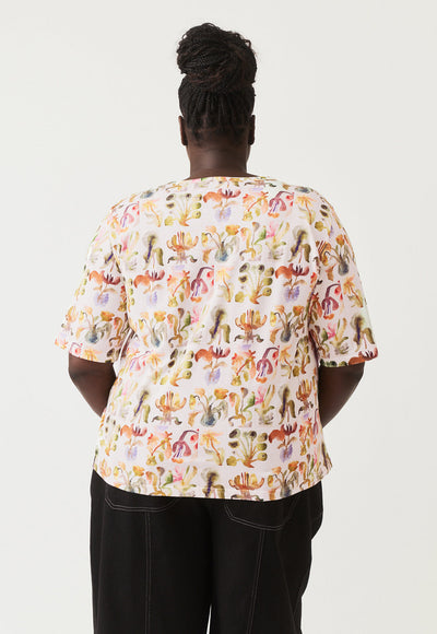 Nancybird- Grace Tee - Warm Watercolour - W26-A17WW