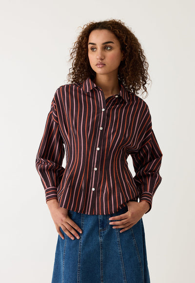 Nancybird - Paloma Blouse - Twilight Stripe - W26A29TS