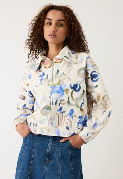 Nancybird - Tilda Sweat - Blue Watercolour - W26A40BW