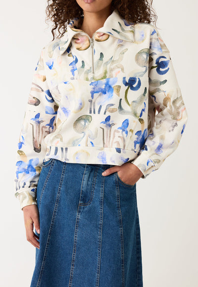 Nancybird - Tilda Sweat - Blue Watercolour - W26A40BW