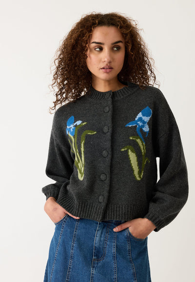 Nancybird - Iris Cardigan - Charcoal - W26A18CL