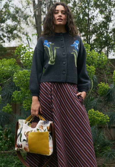 Nancybird - Iris Cardigan - Charcoal - W26A18CL