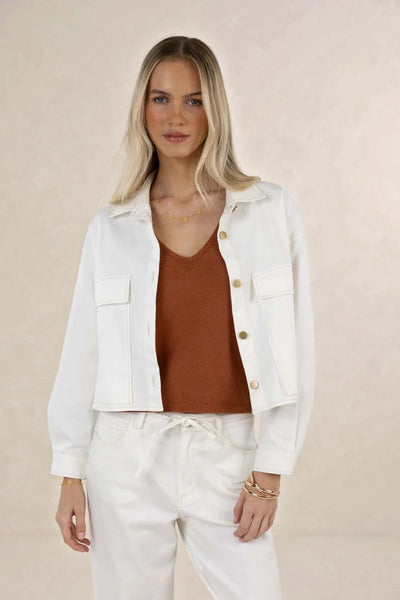 Humidity - Ivy Denim Jacket - Ivory