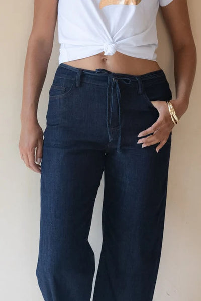 Humidity - Ivy Barrel Jean - Dark Blue