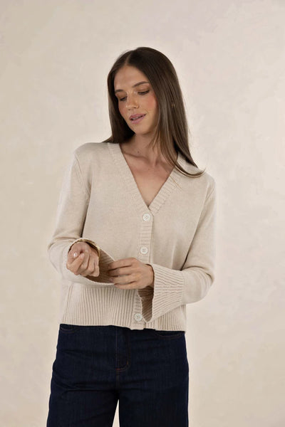 Humidity - Rixie Cardigan - Stone