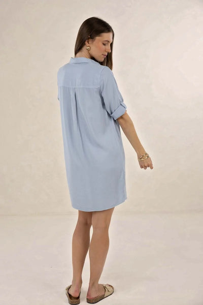 Humidity - Remy Shirt Dress - Blue Haze