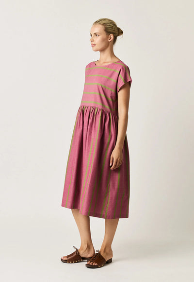 Nancybird - Woven Tathra Dress - Bottle Brush Stripe