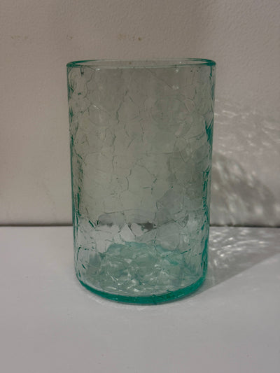 M+H - Crackle Glass Tumbler