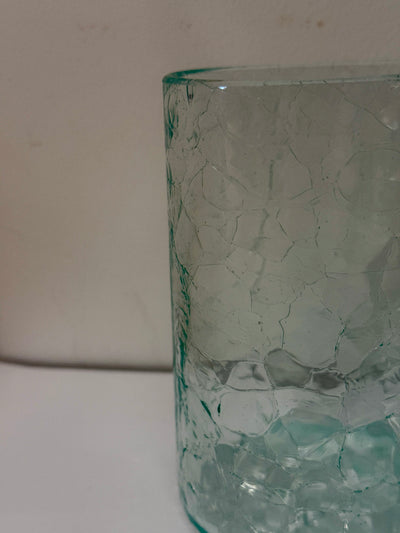 M+H - Crackle Glass Tumbler