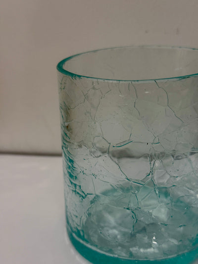 M+H - Crackle Glass Tumbler