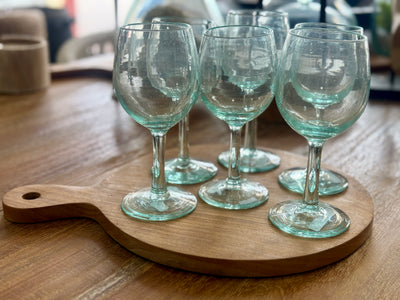 Round Teak Serving Board