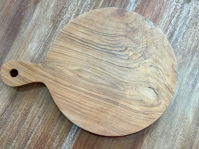 Round Teak Serving Board