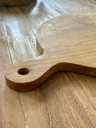Round Teak Serving Board