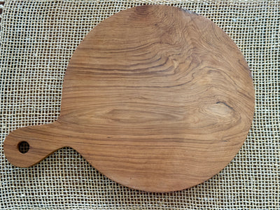 Round Teak Serving Board