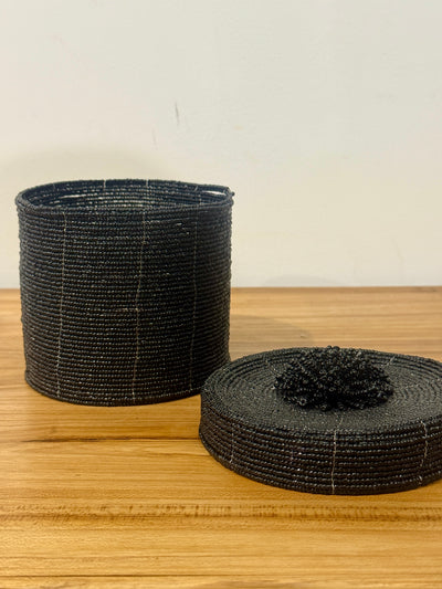 M&H - Beaded Box - Black