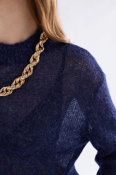 Elk - Fjer Sweater - Bright Navy - K0208W26