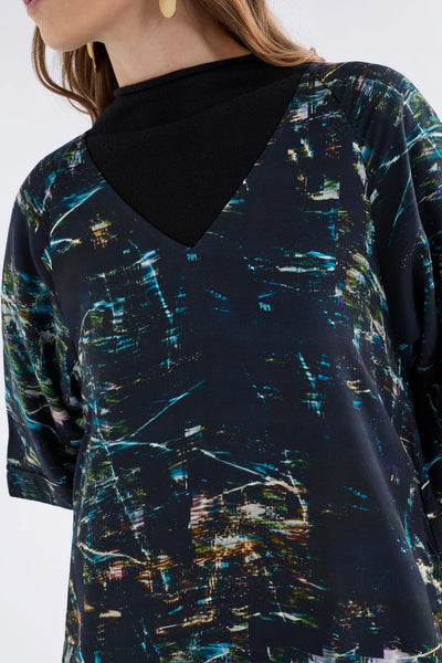 Elk - Kallio V Neck Dress - Norda Print - A1570MW26