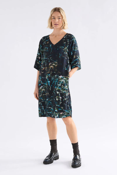 Elk - Kallio V Neck Dress - Norda Print - A1570MW26