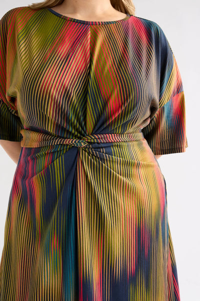Elk - Kihte T Shirt Dress - Arran Stripe - A1295MS25