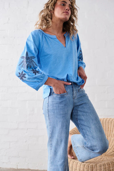 Kireina - Kimberly Top - Sky Blue - KSP250003