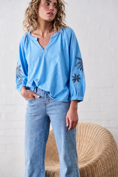 Kireina - Kimberly Top - Sky Blue - KSP250003