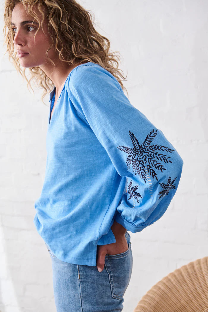 Kireina - Kimberly Top - Sky Blue - KSP250003