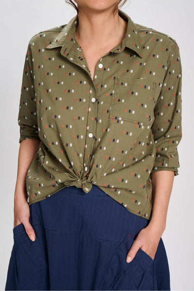 Olga de Polga - Kumo Weave Shirt - Khaki