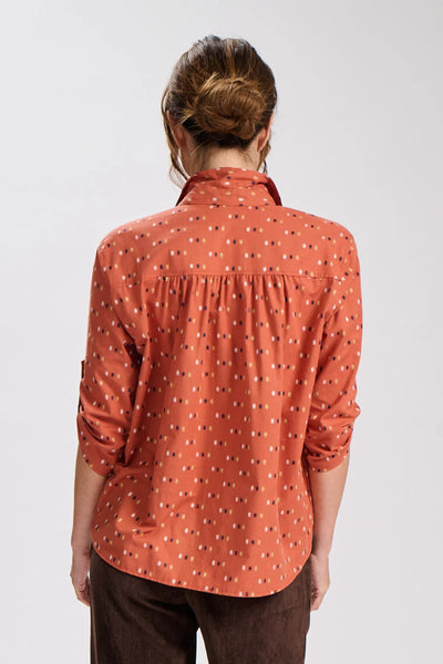 Olga de Polga - Kumo Weave Shirt - Salmon