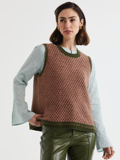 LD&CO - Lambswool Vest - Olive - LC7190