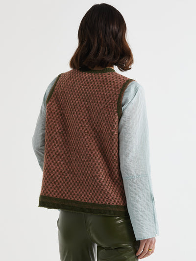 LD&CO - Lambswool Vest - Olive - LC7190