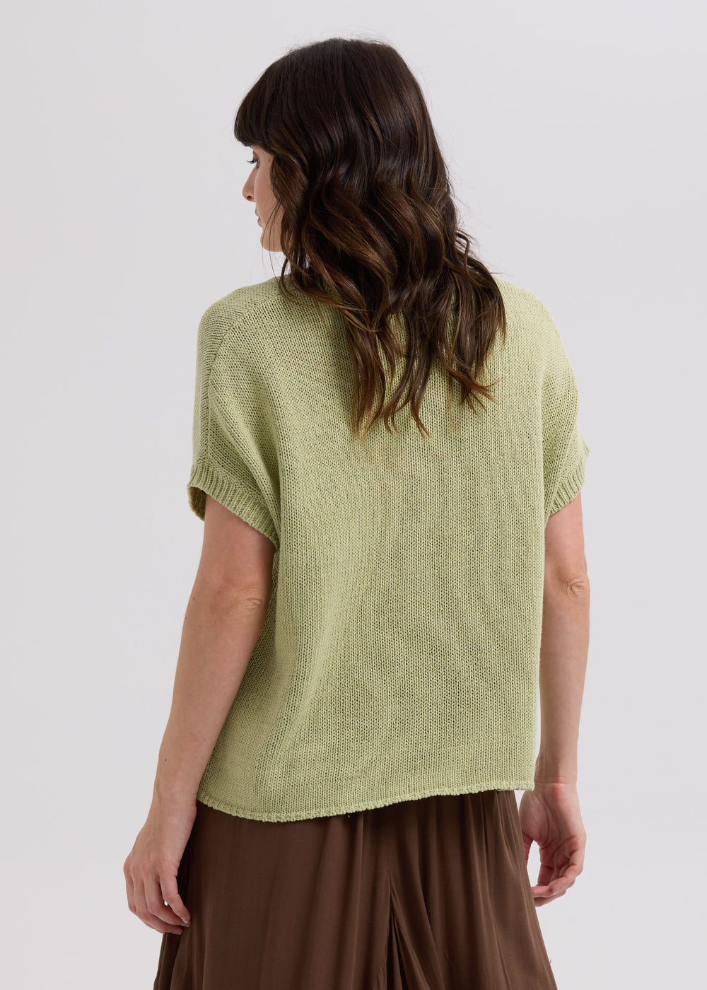LD & Co - Textured V Top - Lemongrass (LC7761)