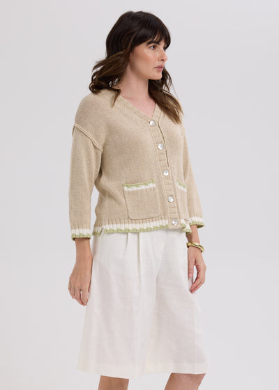 LD & Co - Textured Cardigan - Natural