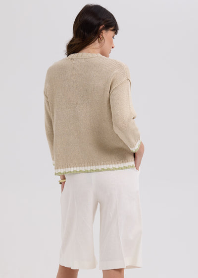 LD & Co - Textured Cardigan - Natural
