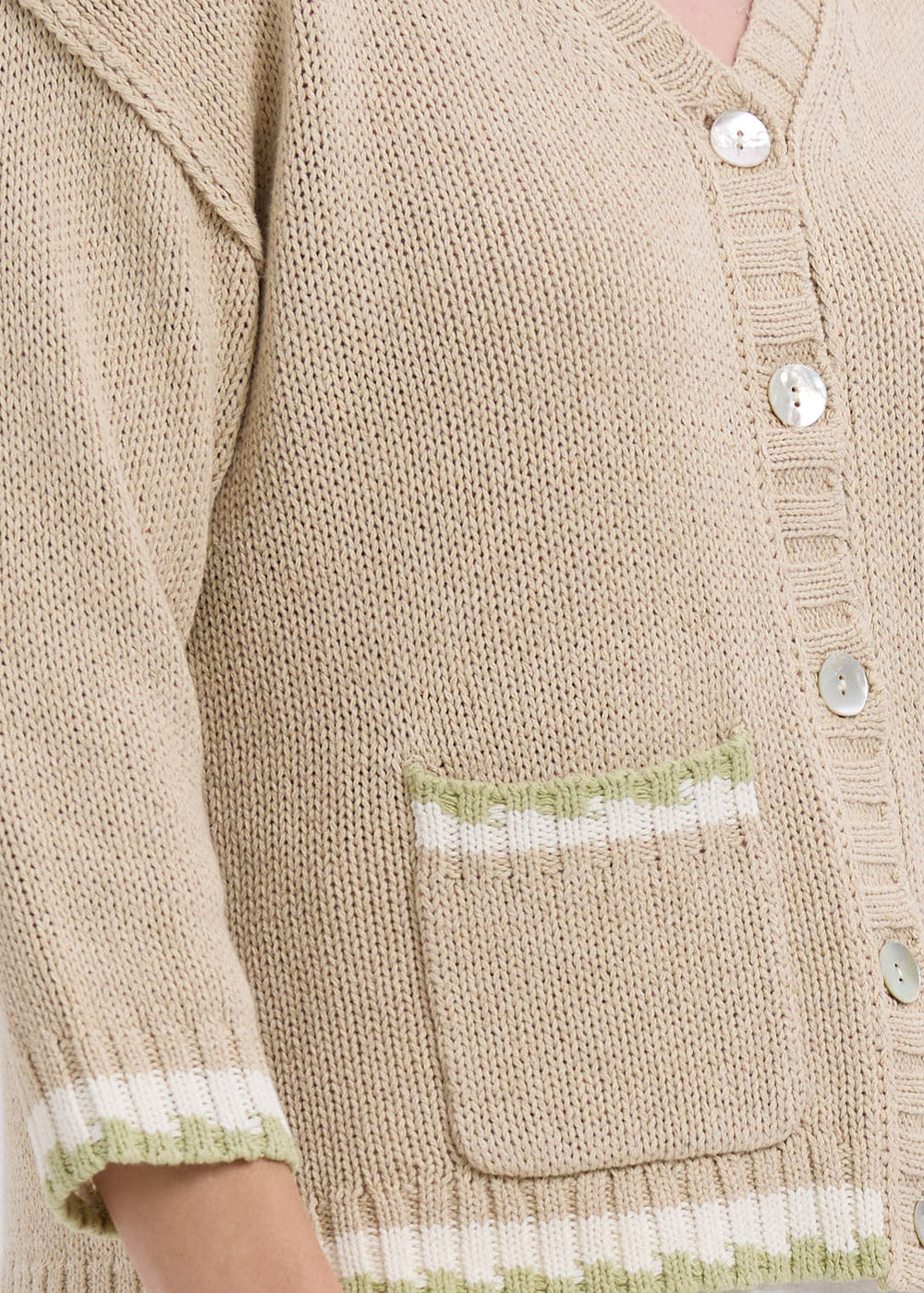 LD & Co - Textured Cardigan - Natural