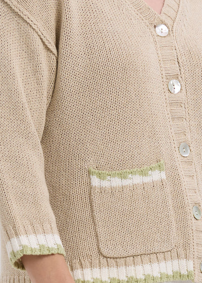 LD & Co - Textured Cardigan - Natural